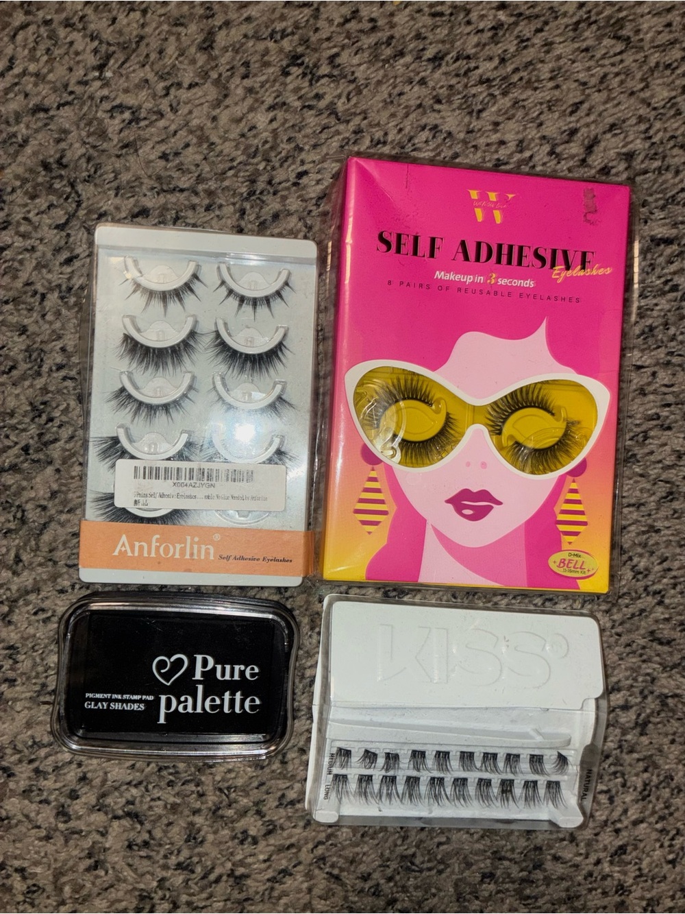 New Self Adhesive False Eyelashes + Assorted Lash Sets